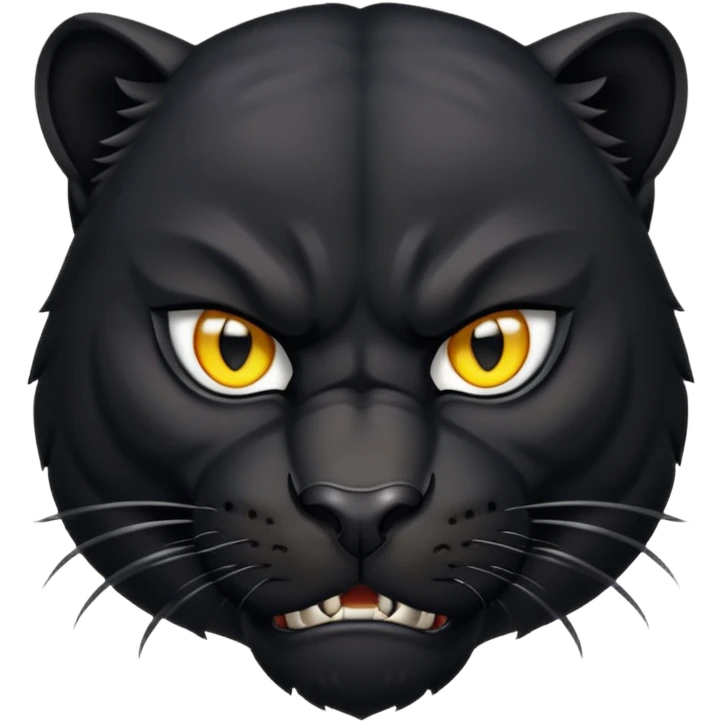 angry panther animal emoji