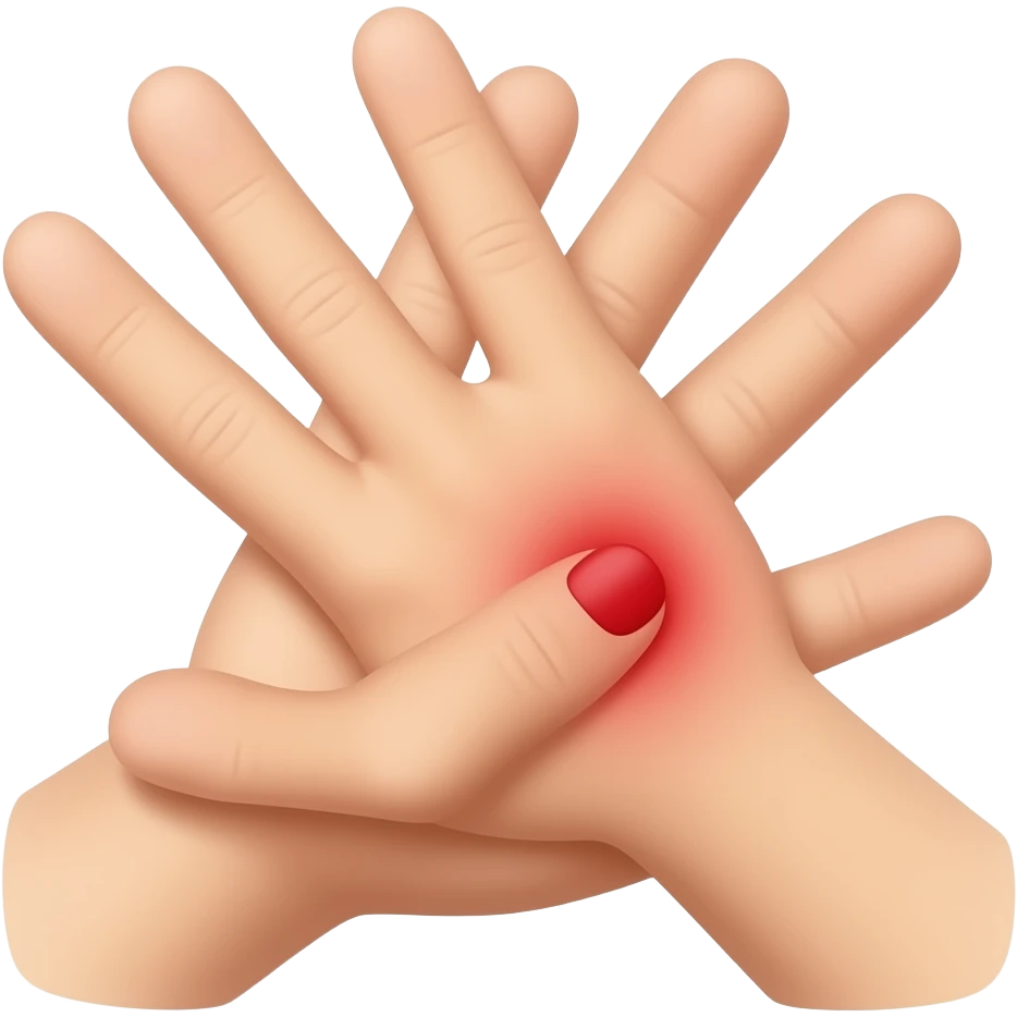 women hand with red nail pain front  hand close up emoji
