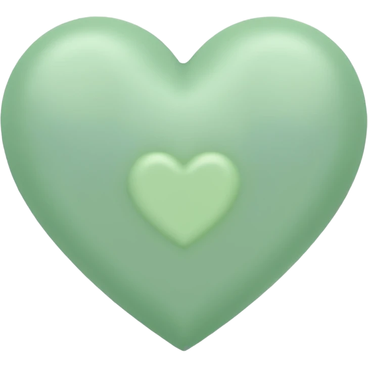 pastel green heart  emoji