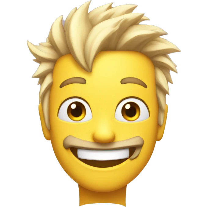Happy lightning emoji