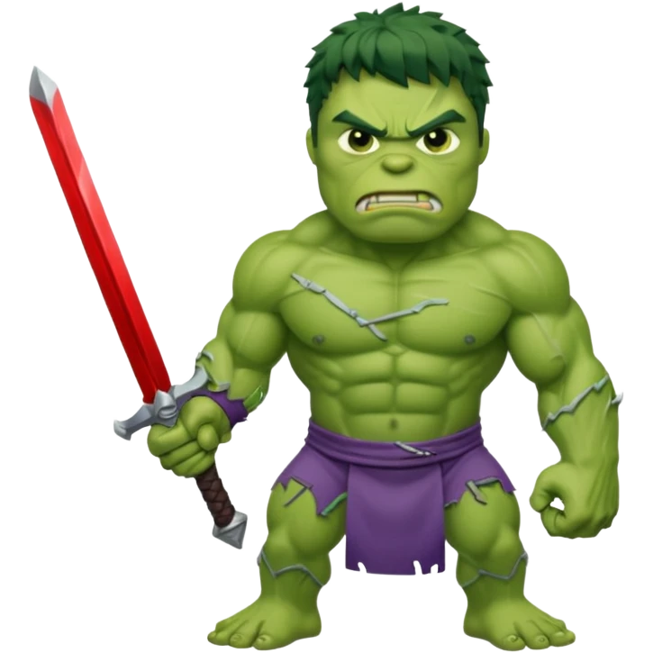 Hulk with the giant sword  emoji