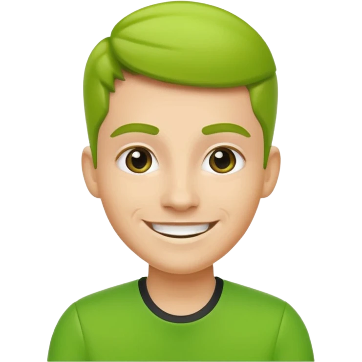 stylish bright green coach, contemporary, bold, smiling emoji emoji