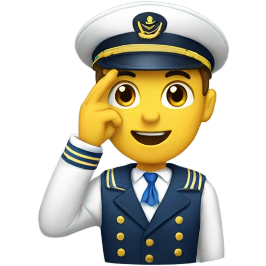 Sailor salute  emoji