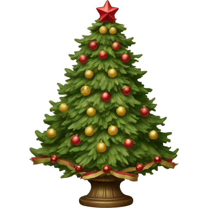 Victorian Christmas tree  emoji