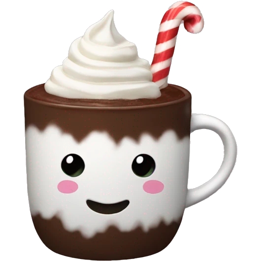 peppermint hot chocolate  emoji