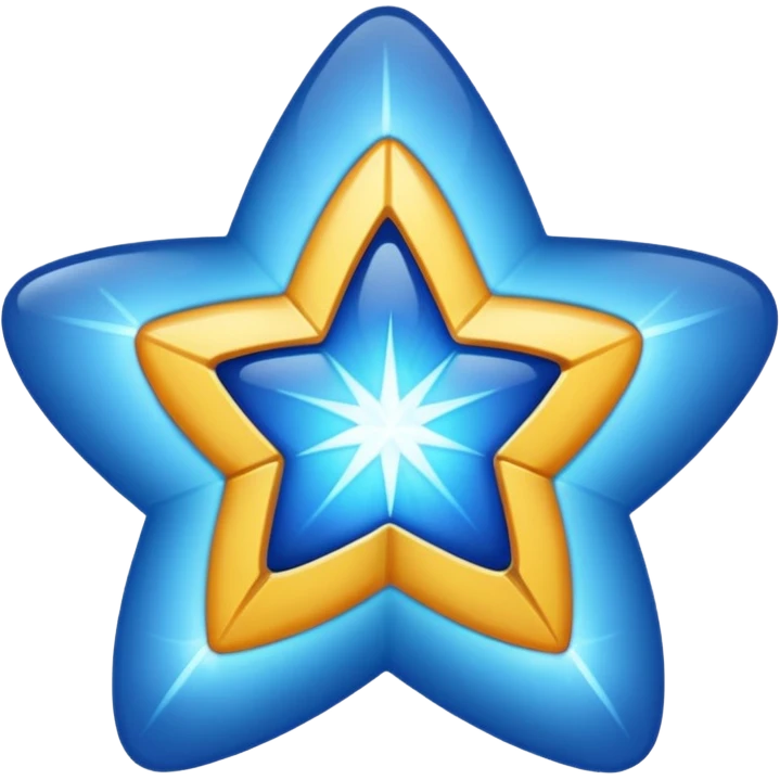 blue version of a ⭐ emoji