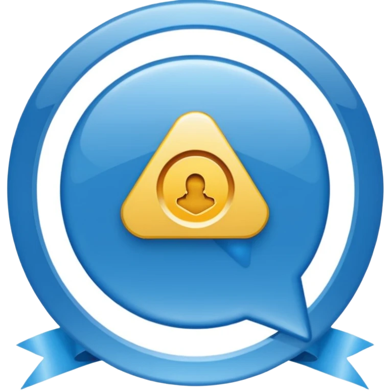 symbole de certification bleu sur whatsapp emoji