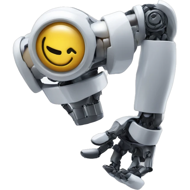 robotic compute viens flexing arm emoji