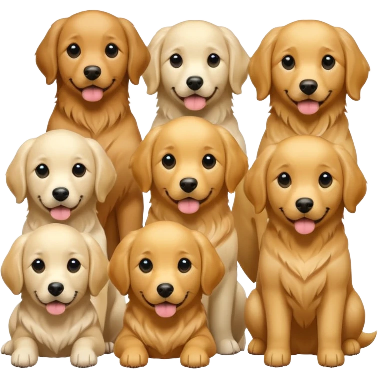 Dog on dog on dog on dog with light black spot on about emoji