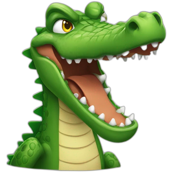 angry crocodile emoji