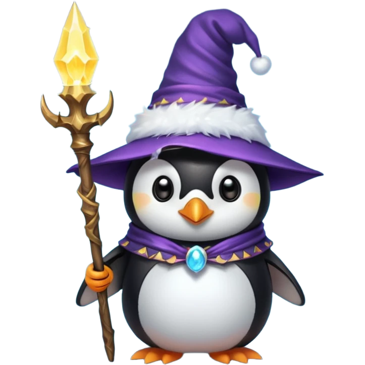 Penguin Wizard emoji