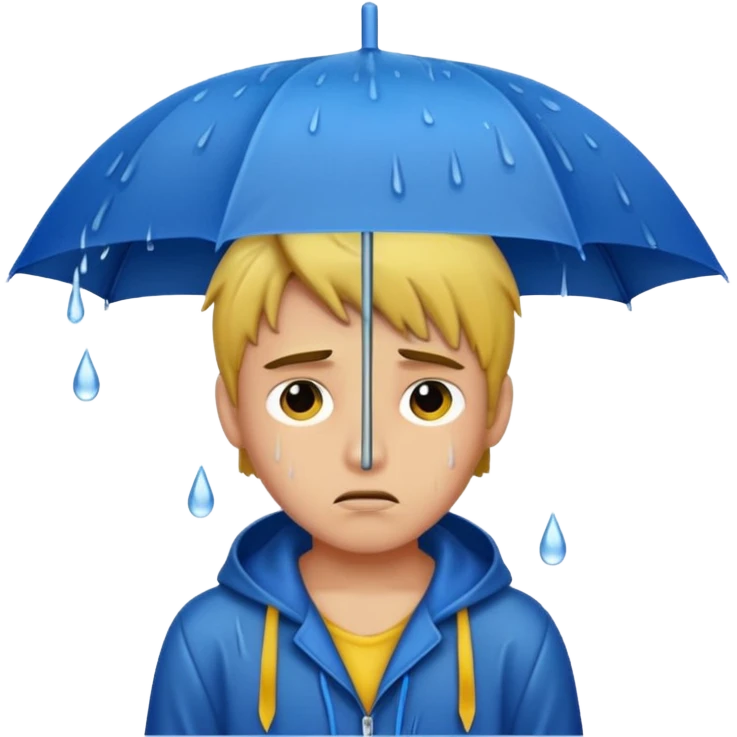 Rain soaked sad boy but he’s also horny and sexy  emoji