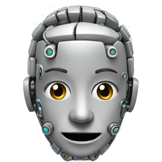 artificial intelligence on the computer emoji
