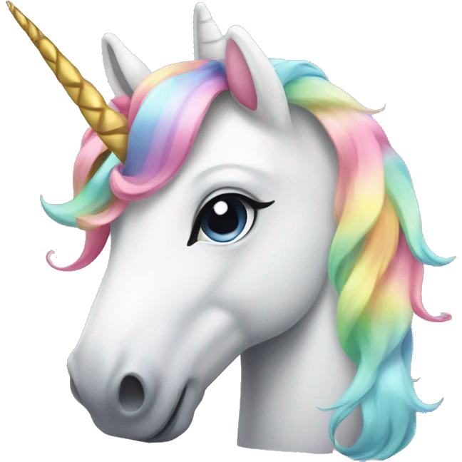 Unicorn with bows  emoji