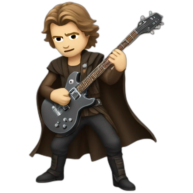 Anakin skywalker playing rock music emoji