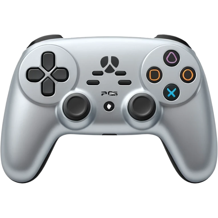 joystick ps5 colore argento emoji