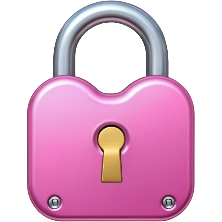 Pink padlock emoji