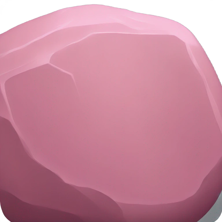 Pink boulder  emoji