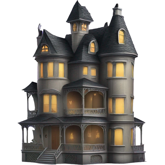 Paperscape Addams sprawling 5 story tall haunted dream mansion  emoji