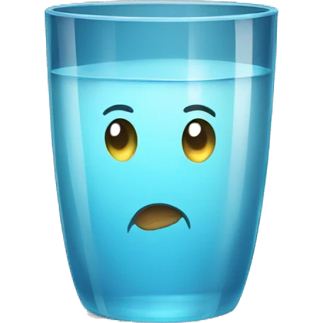 vaso con agua emoji