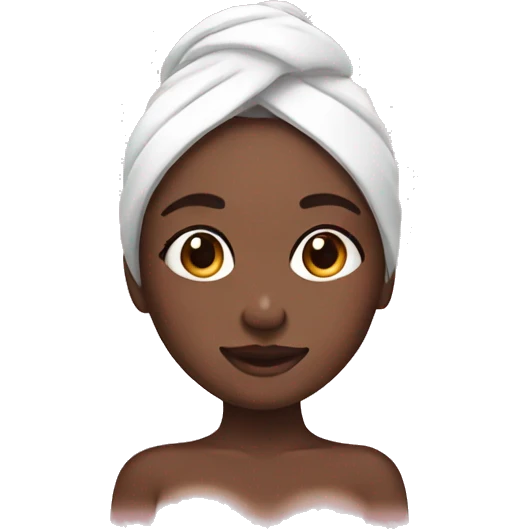 girl doing skin care emoji