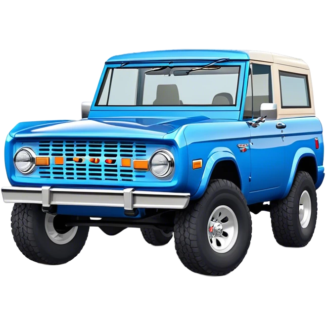Ford Bronco - Ford (Model Year: 2021) (Iconic colour: Blue) emoji