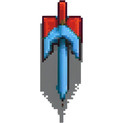 Pixel art downward pointing arrow emoji
