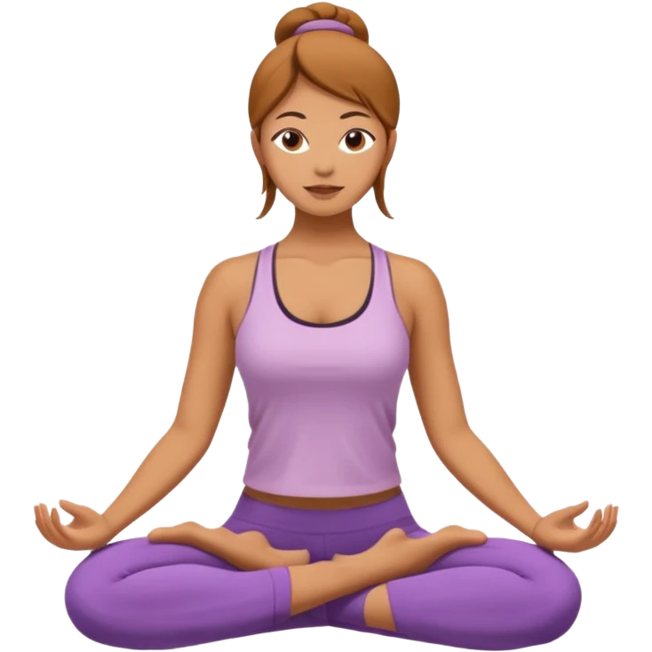 yoga woman, simple emoji