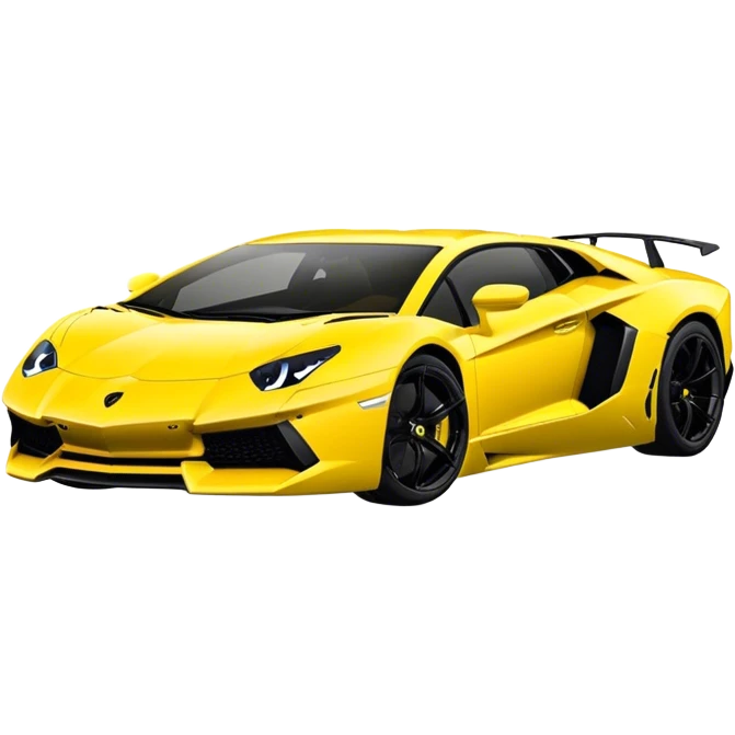 Lamborghini Aventador - Lamborghini (Model Year: 2021) (Iconic colour: Yellow) emoji