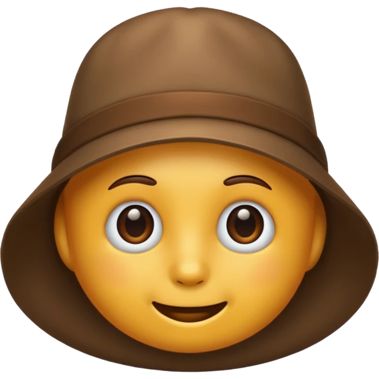 Make ios emoji hat brown emoji