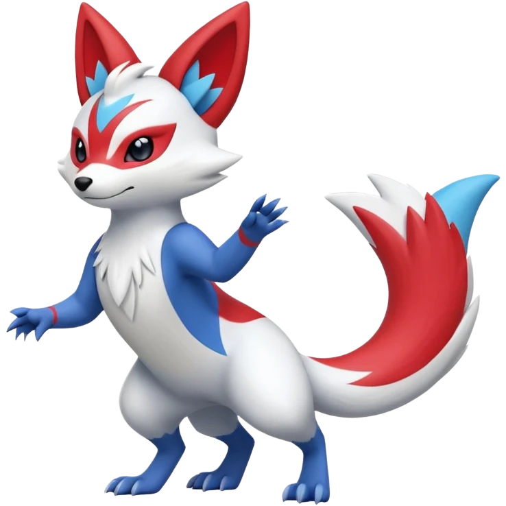 Sneasel-Buizel-Zangoose-hybrid-fusion, full body emoji
