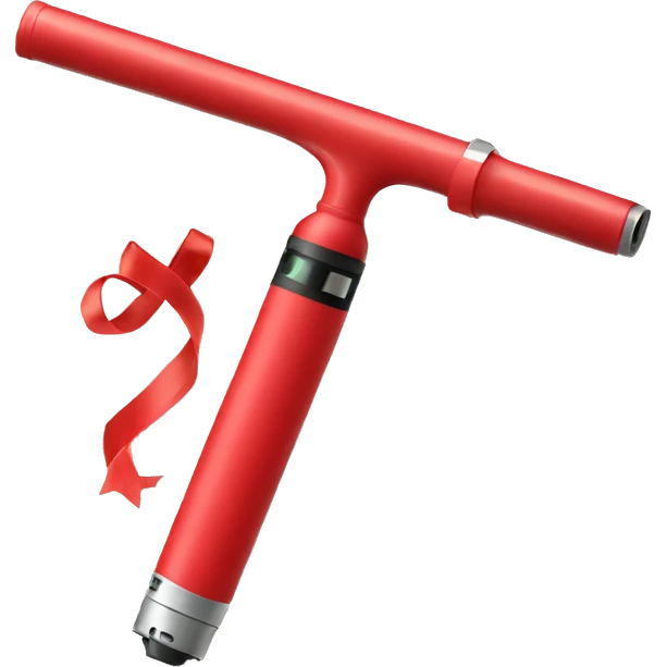 Red vape with bow emoji