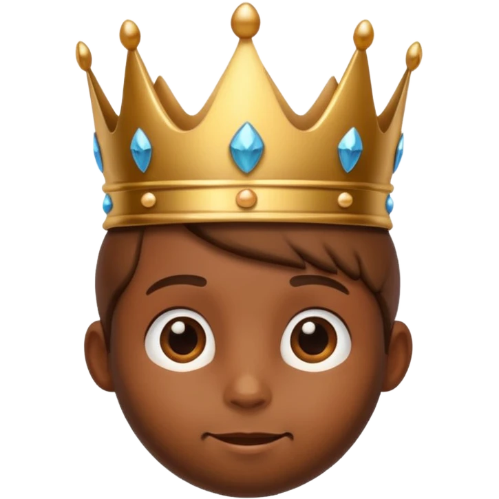 There is a hazelnut with a crown on his head emoji