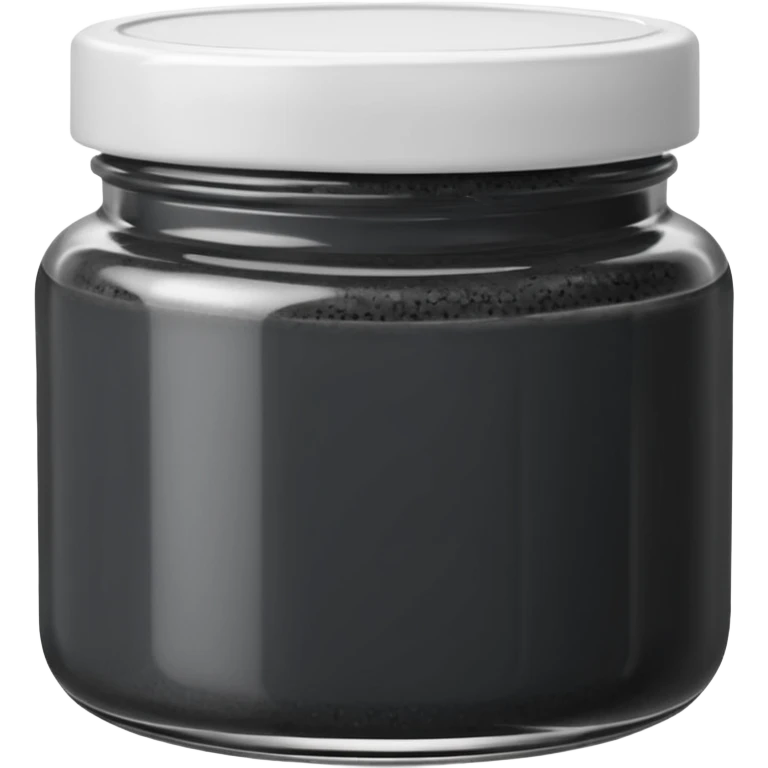 black sesame paste in a jar emoji