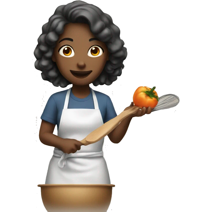 Girl cooking emoji