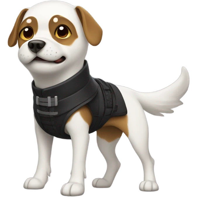 Dog with a ninja suit emoji