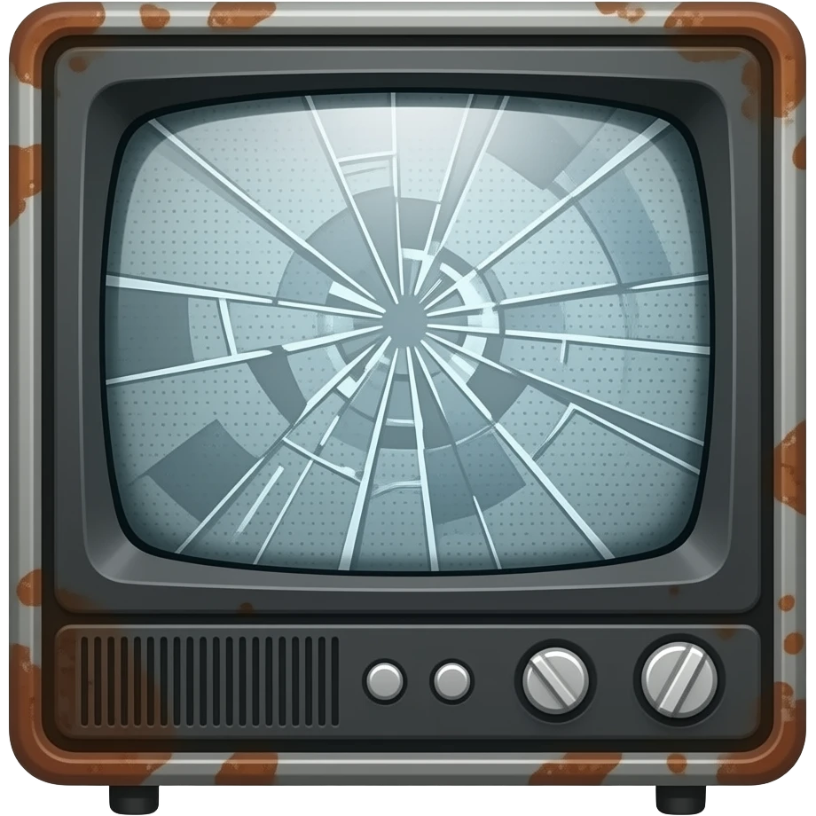 Kırık televizyon emoji