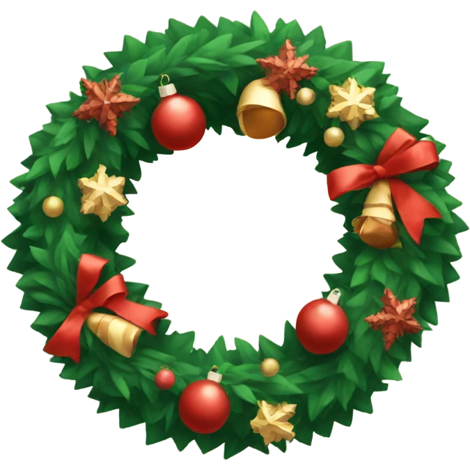 Cristmas wreath  emoji