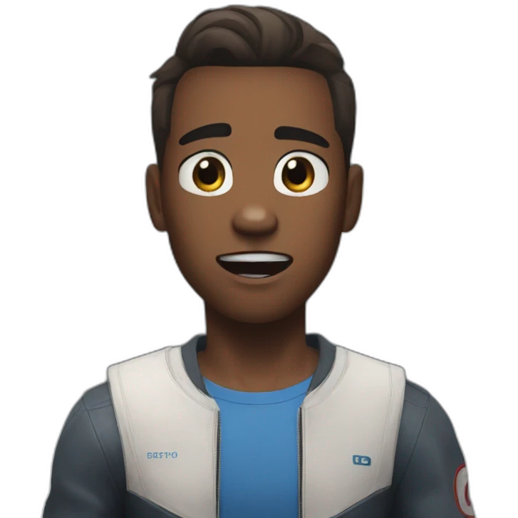 Connor from Detroit become human surprised emoji