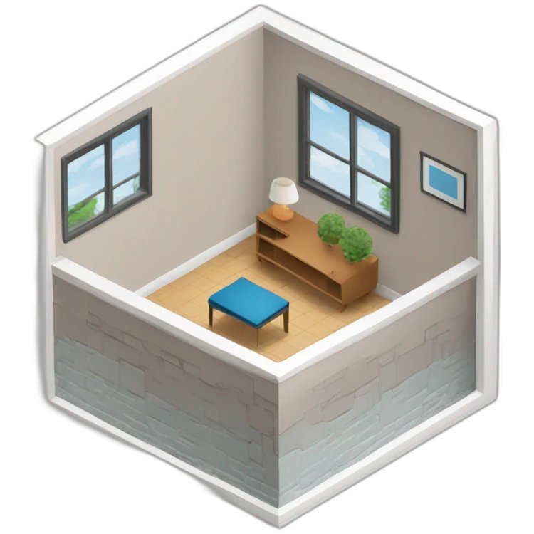 isometric square floor layout emoji