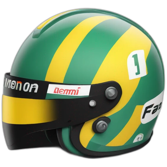 Ayrton senna helmet  emoji