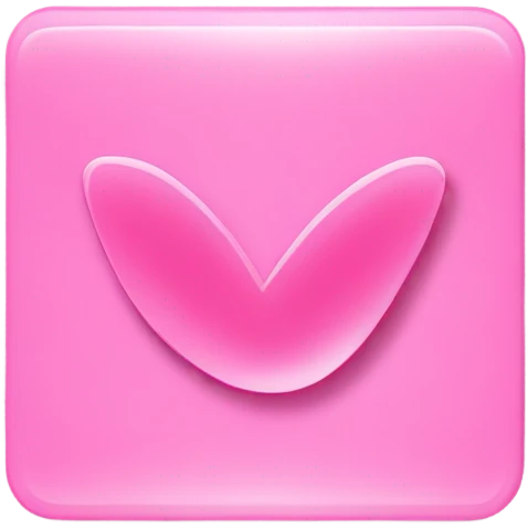 Pink checkmark emoji