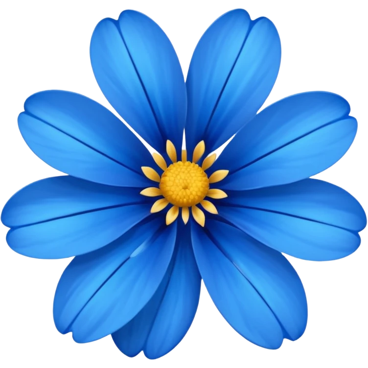 Flor azul emoji