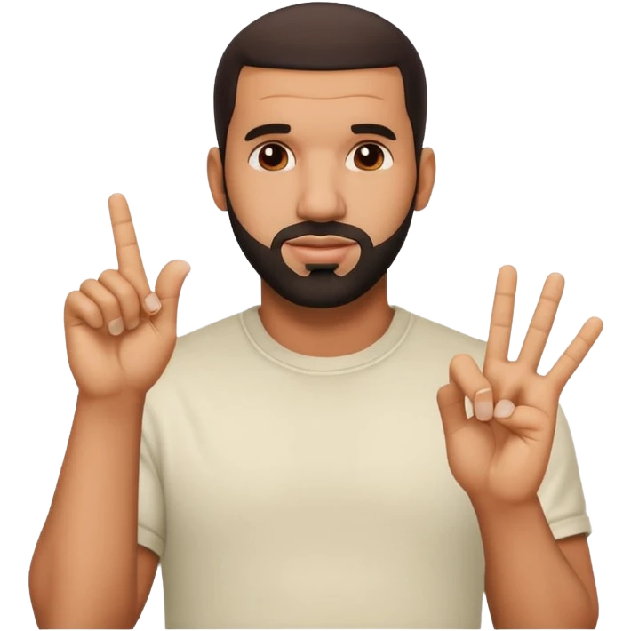 drake middle finger emoji
