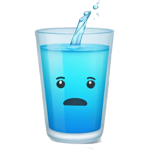 Vaso con agua  emoji