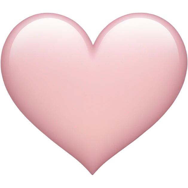 Light pink heart emoji