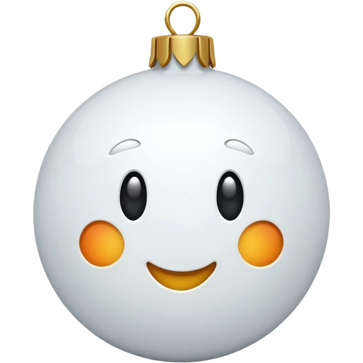 White christmas elements emoji