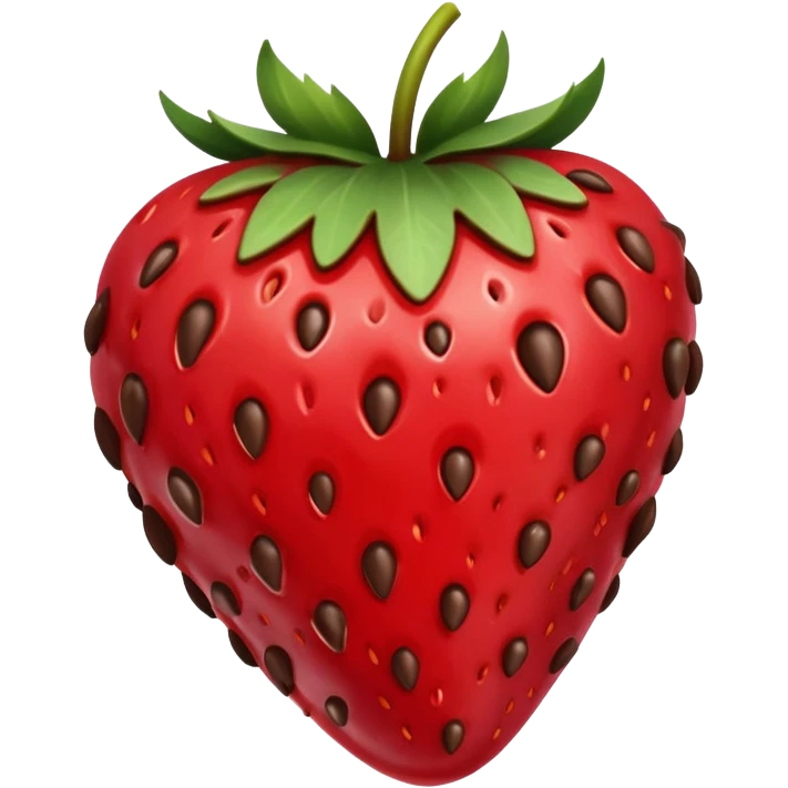 chocolate covered strawberry emoji