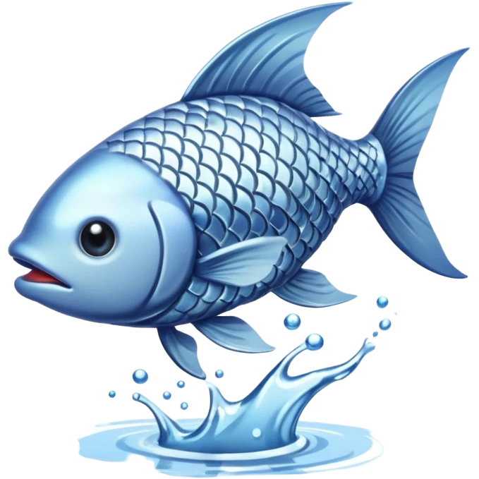 Fish jumping out of water emoji