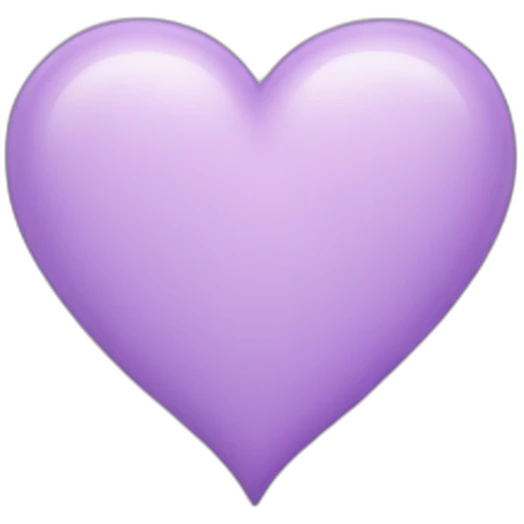 lilac heart emoji
